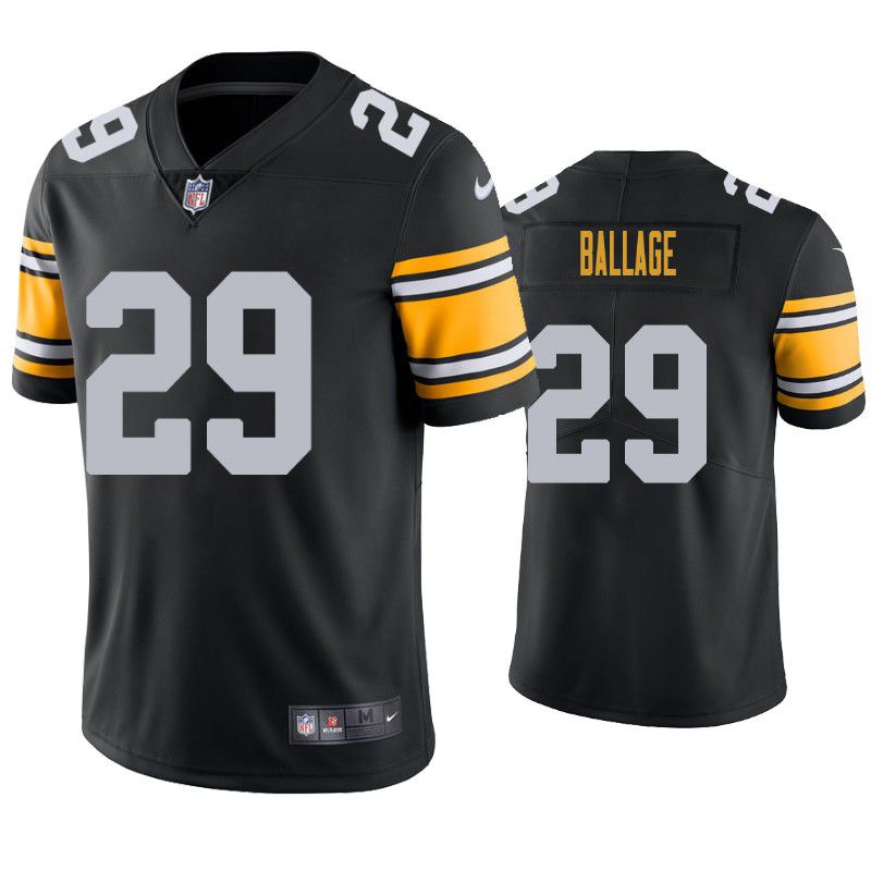 Men Pittsburgh Steelers 29 Kalen Ballage Nike Black Limited NFL Jersey